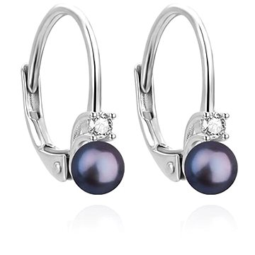 

Agato Půvabné stříbrné náušnice s černou perlou AGUC3513P - BK (Ag925\1000 1,6 g)