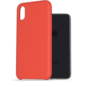 AlzaGuard Premium Liquid Silicone Case pro iPhone X / Xs červené - Kryt na mobil
