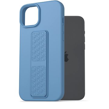 

AlzaGuard Liquid Silicone Case with Stand pro iPhone 15 Plus modré