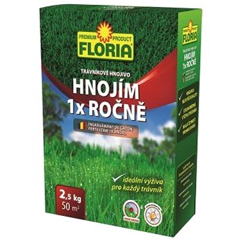 

AGRO Trávníkové hnojivo FLORIA HNOJÍM 1x ROČNĚ, 2.5kg