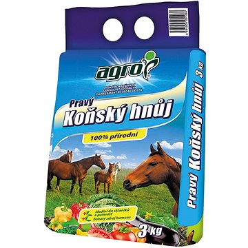 

AGRO Hnojivo - pravý koňský hnůj 3 kg