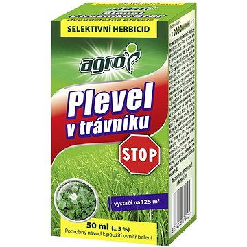 

AGRO Herbicid, plevel v trávníku STOP, 50 ml