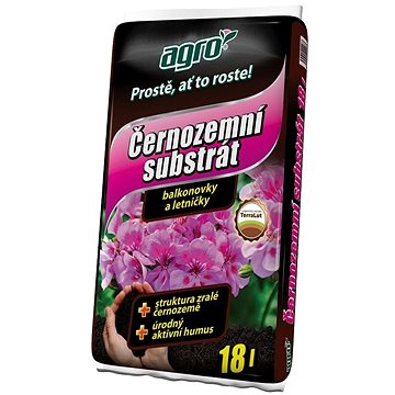 

AGRO Černozemní substrát pro balkónovky a letničky 18l