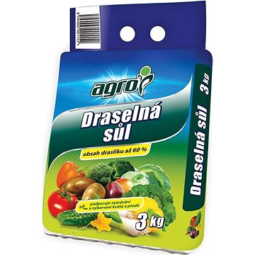 

AGRO Hnojivo - Draselná sůl, 3 kg