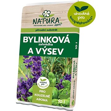 

AGRO Substrát bylinková zahrádka a výsev NATURA, objem 10l