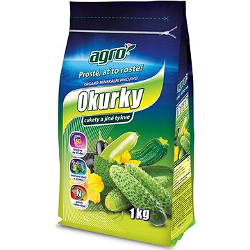 

AGRO Hnojivo organo - minerální, pro okurky a cukety, 1 kg