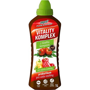

AGRO Hnojivo Vitality Komplex rajče a papapriky probiotikum pro vaše rostliny, 1 l
