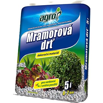 

AGRO Mramorová drť 4-7 mm 5 L