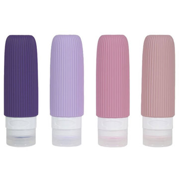 

Kufryplus Cestovní silikonové lahvičky XND40 růžové 90 ml, sada 4 ks