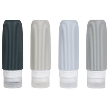 

Kufryplus Cestovní silikonové lahvičky XND45 šedé 90 ml, sada 4 ks
