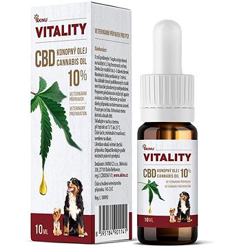 

Akinu Vitality CBD konopný olej pro psy 10%, 10 ml