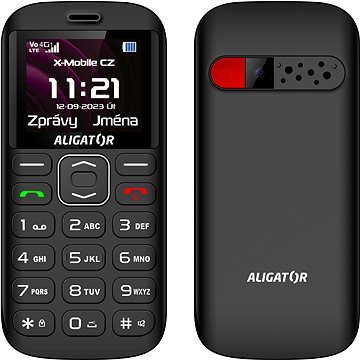 

Aligator A720 4G Senior černý + nabíjecí stojánek