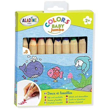 ALADINE Pastelky pro nejmenší 8 ks