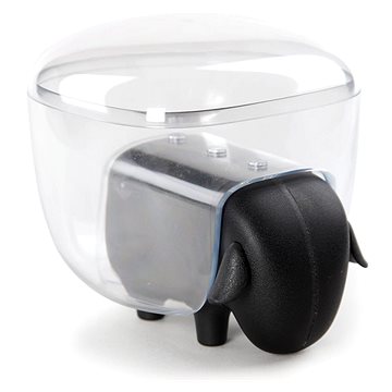 

Zásobník Qualy Sheep Shape Container, plast, černý/čirá dóza