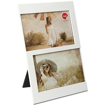

Balvi Fotorámeček Dijon 23991, plast, 10×15cm (2×), bílý