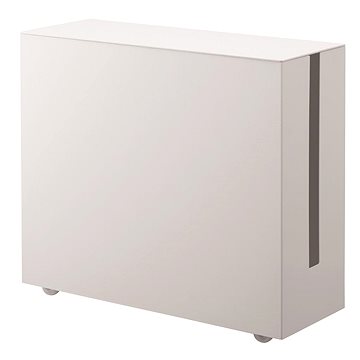 Yamazaki Box na kabely s kolečky Tower 5403, kov, v.34,5 cm, bílý