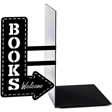 

Balvi Knižní zarážka Bookshop 26531, kov, černá