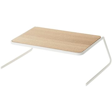 

Yamazaki Polička na talíře Tosca 2446 kov/dřevo š.26,5 cm bílá