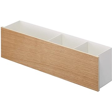 Yamazaki Multifunkční stojánek Rin 5169, kov/dřevo, š.45 cm, bílý