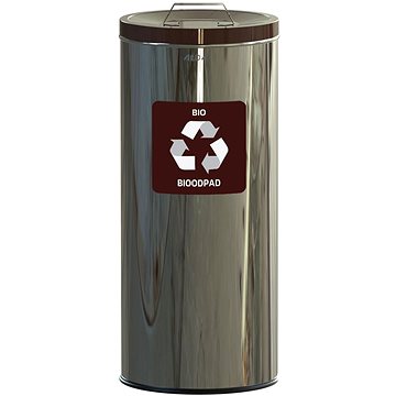 

Alda Koš na tříděný odpad Eko 45 l, hnědé víko - bio, lesklá nerez ocel