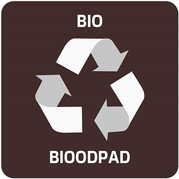 

Alda Samolepka pro odpadkový koš pro tříděný odpad - BIO, hnědá, 17,5 × 17,5 cm