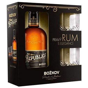 

Božkov Republica Exclusive 8Y 0,5l 38 % + 2x sklo GB