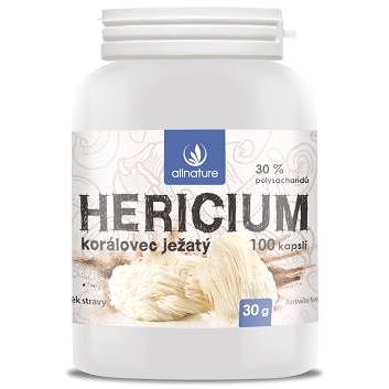 

Allnature Hericium Korálovec ježatý kapsle 100 kps.