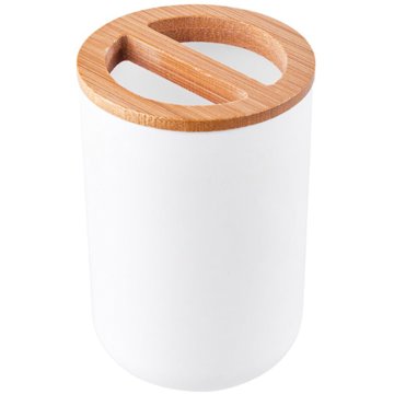 

Altom Plastový kelímek na zubní kartáčky bílý, 7 × 10,5 cm