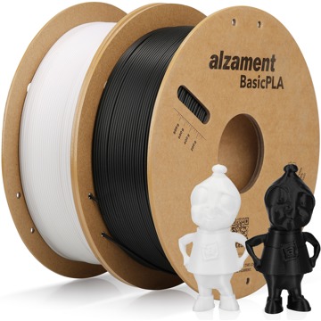

Alzament Basic PLA Dualpack 2x1kg Black+White