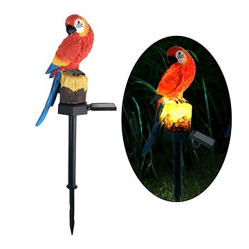

Alum Dekorativní LED solární lampa Papoušek - červený