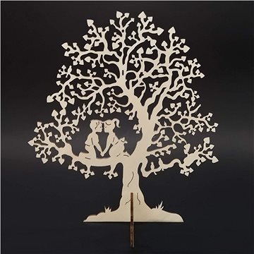 

AMADEA Dřevěný 3D strom s dětmi, přírodní, výška 22 cm
