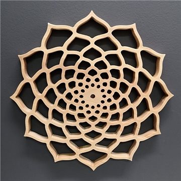 

AMADEA Dřevěná mandala na zavěšení, masivní dřevo, průměr 30 cm, tl. 20 mm