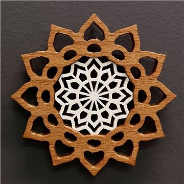 

AMADEA Mandala s vkladem na zavěšení, masivní dřevo, průměr 10 cm