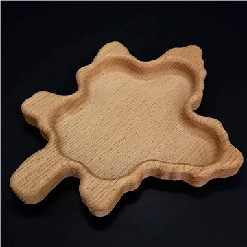 

AMADEA Dřevěná miska ve tvaru javorového listu, masivní dřevo, velikost 20x16 cm