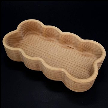 

AMADEA Dřevěná miska ve tvaru mráčku, masivní dřevo, rozměr 20,5x11,2x4,5 cm