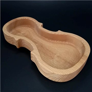 

AMADEA Dřevěná miska ve tvaru houslí, masivní dřevo, rozměr: 17x30x4,5 cm