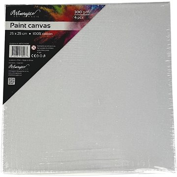 

Artmagico sada pláten ná rámu 25x25 cm 4 ks (bílé)