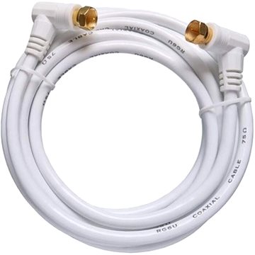

Mascom satelitní kabel 7777-015, úhlové konektory F 1,5m