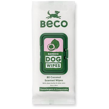 

Beco Čistící ubrousky pro psy 80 ks, kokos