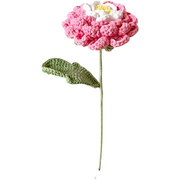 

ANNAM Háčkované květiny Pivoňka - gradientní růžová, 6,5 × 41 cm