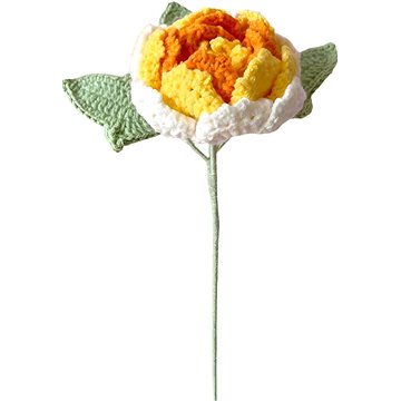 

ANNAM Háčkované květiny Pivoňka gradientní žlutá, 6,5 × 41 cm