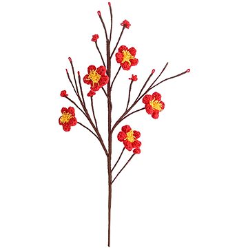 

ANNAM Háčkovaná květina Cherry Blossom, 18 × 45 cm