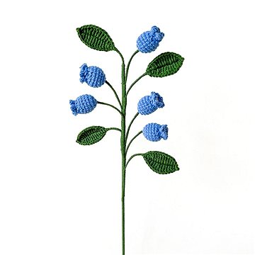 

ANNAM Háčkovaná květina Ovocná vícehlavá borůvka, 10 × 44 cm