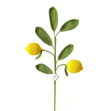 

ANNAM Háčkovaná květina Ovocné Vícehlavý citron, 10 × 44 cm