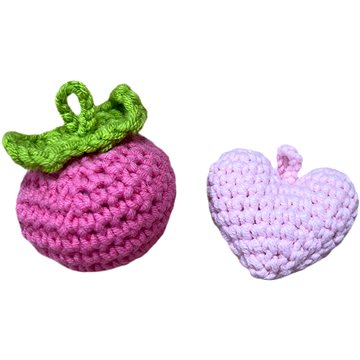 

ANNAM Hačkované plody Broskev + srdce 1ks, 4 × 6 cm