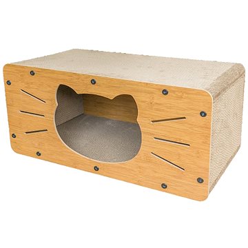 

ANNAM Skládací škrabadlo domeček pro kočky Kočka 60 × 30 × 30 cm