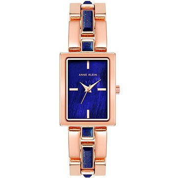 

Anne Klein dámské hodinky hranaté růžovo zlaté AK/4156BLRG