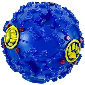 

ANNAM Plastový míček s pískatkem 7 cm, modrý
