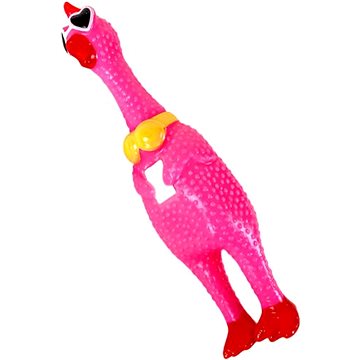 

ANNAM Malé pískací kuře 22 cm, růžové