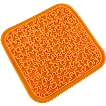 

ANNAM Lizací podložka proti hltání Puzzle 20 cm, oranžová